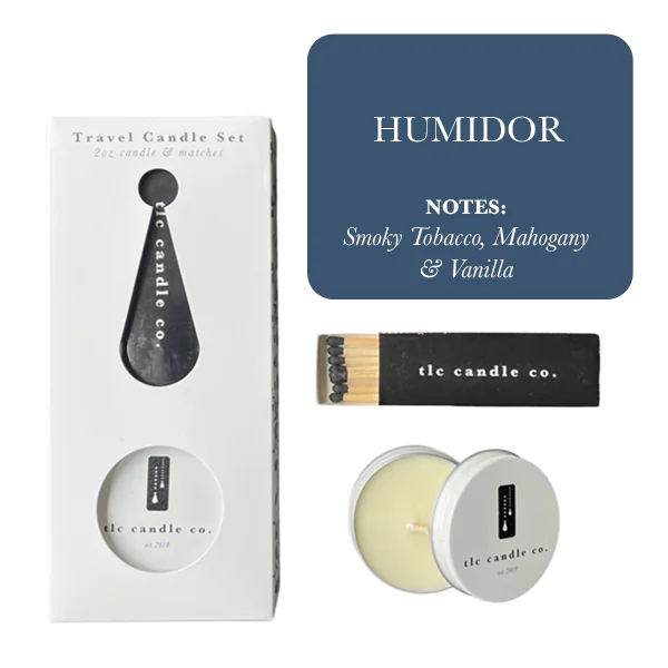 Travel Candle with Matches | Humidor